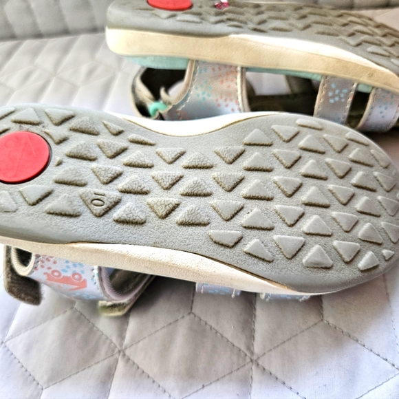 See Kai Run "Paley II" Water Friendly Toddler Sandals, Silver - Picture 3 of 5